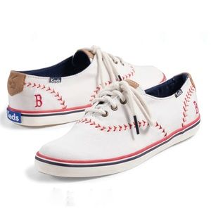 Keds Champion Pennant Leather Lace Up, Red Sox